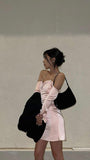 Simple Sheath Blush Pink 18th Birthday Dresses Short Birthday Outfits HZ1022