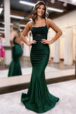 Mermaid Emerald Green Prom Dress Long Prom Dresses HZ1022