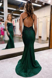 Mermaid Emerald Green Prom Dress Long Prom Dresses HZ1022