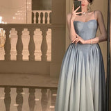 A line Straps Sequin Prom Dresses Formal Evening Dress HZ1022
