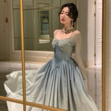 A line Straps Sequin Prom Dresses Formal Evening Dress HZ1022