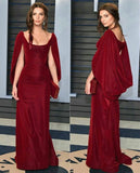 Beautiful Mermaid Wine Red Long Burgundy Prom Dress HZ1022