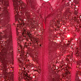Mermaid Straps Dark Green Prom Dresses Sequin Formal Dress HZ1022