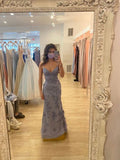Stunning Spaghett-Straps Mermaid Prom Dress Straps With Lace 22th Birthday Outfit HZ1022