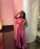 Simple A line Black Girl Satin Floor Length Prom Dress 22th Birthday Outfit HZ1022
