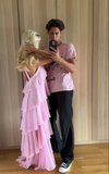 Classic Pink Prom Dresses Long Prom Gown 22th Birthday Outfit HZ1022