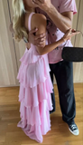 Classic Pink Prom Dresses Long Prom Gown 22th Birthday Outfit HZ1022