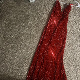 Classic Mermaid Black Girl Sequin Prom Dresses 22th Birthday Outfit HZ1022