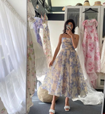 Sexy Floral Prom Dresses for Women Party Outfits 22th Birthday Outfit HZ1022