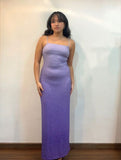 Glitter Sheath/Column Lilac Plus Size Prom Dress with Straps HZ1022