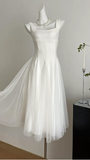 A Line Square Neck Prom Dress Elegant Evening Gown HZ1022