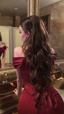 Sexy Mermaid Off the Shoulder Long Burgundy Prom Dresses with Lace Up HZ1022