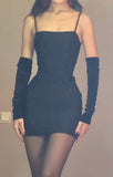 Sexy Sheath Black 16th Birthday Dresses Sequin Birthday Outfits HZ1022