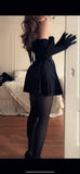Sexy A line Off The Shoulder Black 16th Birthday Dresses Birthday Outfits HZ1022
