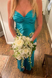 Sexy Mermaid V neckline Long Prom Dress HZ1022