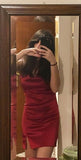 Sexy Sheath Burgundy Straps 18th Birthday Dresses Short Birthday Outfits HZ1022