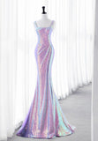 Luxurious Shiny Long Sequin Prom Dress HZ1022