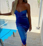 Simple Sheath Halter Champagne Long Prom Dresses HZ1022