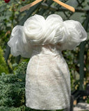 Vintage Sheath Strapless White Homecoming Dresses 16th Birthday Outfits HZ1022