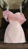 Simple Sheath Straps Pink Homecoming Dresses 16th Birthday Outfits HZ1022