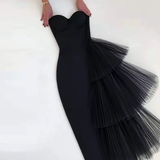 Simple Sheath Sweetheart Pink Long Prom Dresses HZ1022