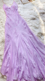 Beautiful Mermaid Prom Gown Pink Chiffon Beads Prom Dresses HZ1022