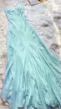 Beautiful Mermaid Prom Gown Pink Chiffon Beads Prom Dresses HZ1022