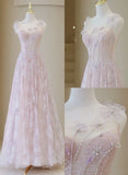 Fairy A line Straps Pink Prom Dresses 22th Birthday Outfit HZ1022