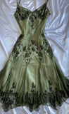 Vintage A line Straps Green Prom Dresses 22th Birthday Outfit HZ1022