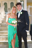Simple A line Long Prom Dresses Evening Dress HZ1022