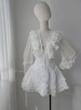 cute a line white homecoming dress 18th birthday outfits HZ1022