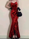Sexy Sheath Long Burgundy Velvet Prom Dress 21th Birthday Outfits HZ1022
