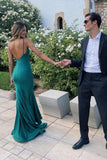Elegant Mermaid Green Long Prom Dresses Formal Dress HZ1022