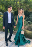 Elegant Mermaid Green Long Prom Dresses Formal Dress HZ1022
