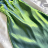 Beautiful A Line Spaghetti Straps Green Long Prom Dresses Evening Gowns HZ1022