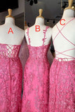 Mermaid Hot Lace Long Prom Dress, Long Hot Formal Graduation Evening Dress HZ1022