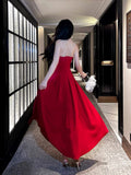 Pretty A Line Spaghetti Straps Red Knee Length Prom Dresses Evening Gowns Birthday Dress HZ1022