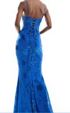 Sexy Mermaid Spaghetti Straps Royal Blue Long Evening Dress Party Dress Prom Dress HZ1022