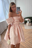 17th Birthday Dresses Puff Sleeve Mini Sexy Birthday Outfits Homecoming Dress HZ1022