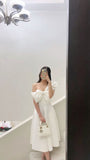Simple A line One Shoulder White Satin Evening Party Dress Prom Dresses HZ1022