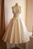 Simple Ball Gown V Neckline Satin Evening Party Dress Prom Dresses HZ1022