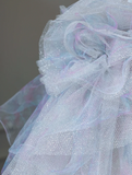 Dreamy Lilac Mermaid Tulle Sequin Prom Dress HZ1022