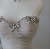 Glittering Galaxy Sweetheart Neck Layered Tulle A-Line Floor-Length Wedding Dress HZ1022