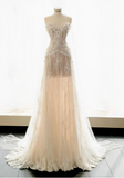 Flowing Lace Sweetheart Neckline A-Line Tulle Wedding Dress HZ1022
