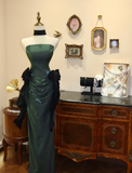 Special Green Retro Bandeau Waist Mermaid Wedding Dress HZ1022