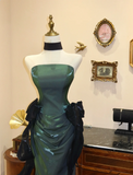 Special Green Retro Bandeau Waist Mermaid Wedding Dress HZ1022