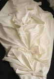 Simple Satin Bowknot Tube Top Retro A-Line Princess Floor-Length Wedding Dress HZ1022