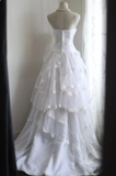 Retro Palace Princess Tube Top Irregular Layered Lace A-Line Wedding Dress HZ1022