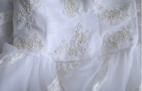 Retro Palace Princess Tube Top Irregular Layered Lace A-Line Wedding Dress HZ1022