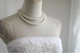 Retro Palace Princess Tube Top Irregular Layered Lace A-Line Wedding Dress HZ1022